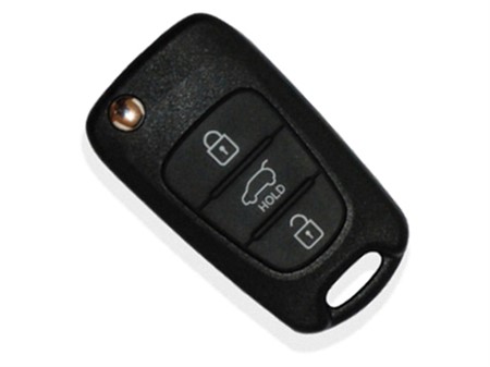 Hyundai flick key with 3 button remote control