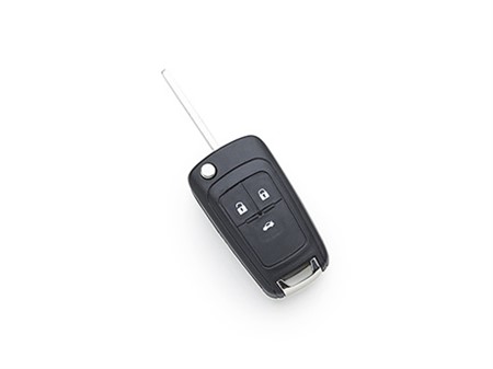 Bilnyckel med fjaerrkontroll 3 knappar för Opel