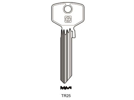 Nøkkelemne Silca TR25