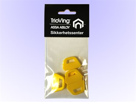 Nøkkelkappe D12 5st Gul SV-pk