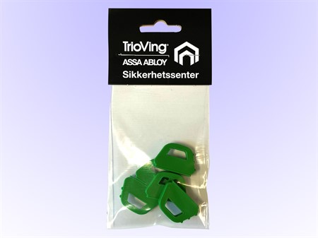 Nøkkelkappe D12 5st Grønn SV-pk