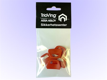 Nøkkelkappe D12 5st Rød SV-pk