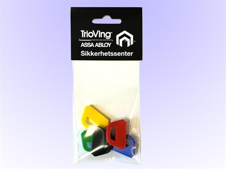 Nøkkelkappe D12 5st Ass.farger SV-pk